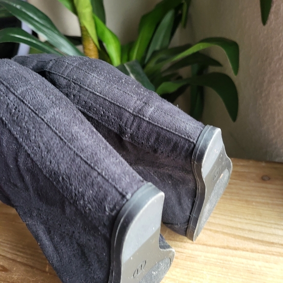 Cute Black Ankle boots sz 11 / Platform Heels / Booties / Wedges / Mossimo - Picture 3 of 6